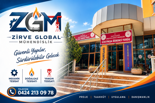 Elazığ İzzetpaşa Öğrenci Yurdu Mekanik ve Yangın Tesisatı | Zirve Global Mühendislik